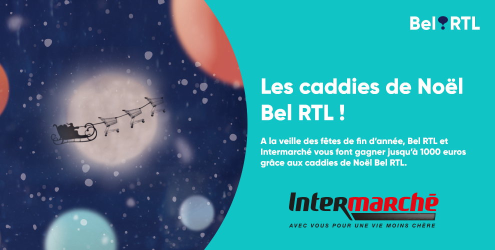 Remportez jusqu’à 1000 euros avec les caddies de Noël Bel RTL