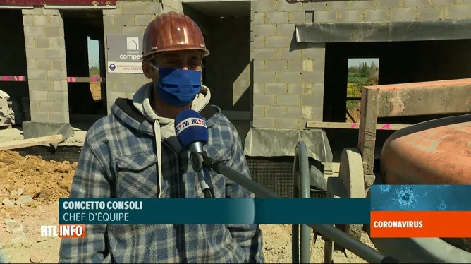 Coronavirus en Belgique: le secteur de la construction redémarre lentement
